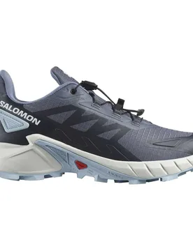 Supercross 4 Trail Running Shoes Grisaille / White / Cashmere Blue UK 4.5 Women - Salomon - FashionsVida