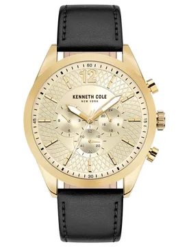 Kc51085001 Mens Dress Sport Watch - Gold - One Size - Kenneth cole - FashionsVida