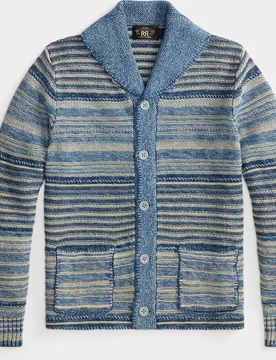 Cárdigan de hombre con cuello chal y bolsillos Double RL - Polo Ralph Lauren - FashionsVida