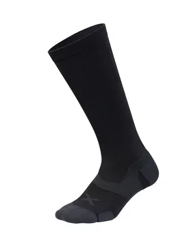 Calzini Lunghi Vector Cushion Black / Titanium EU 35-37 1/2 - 2XU - FashionsVida