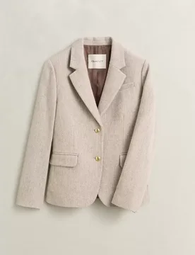 SLIM HERRINGBONE BLAZER female - 40 - FashionsVida