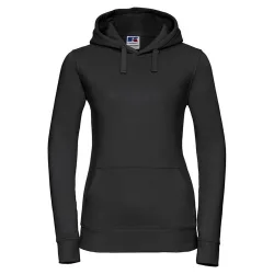 Womens/ladies Authentic Hoodie (Black) - Size 8 Uk