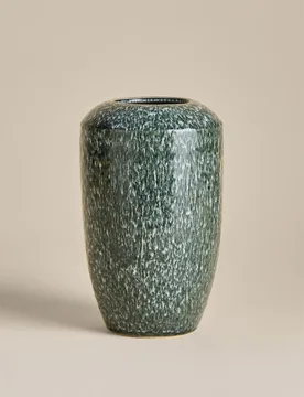Medium Tapered Ceramic Vasee Blue - M&S - FashionsVida