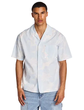 Tenzin Button Front Shirt Uomo - Magliette Blu - Taglia S - Poly Jersey S - LCKR - FashionsVida