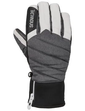 Handschuhe aus PrimaLoft® Gold Unity DT Glove Grey/White/Black für Herren aus Leder Größe M Grau - Snowlife - FashionsVida