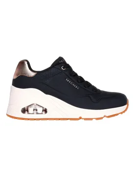 Sneakers nere con zeppa e dettagli metallici UNO Wedge Hi Steps 40 - Skechers - FashionsVida