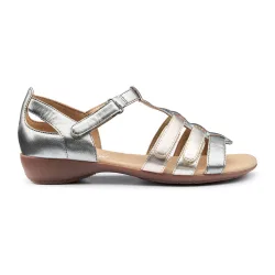 Women's Wide Fit 'Solei' Gladiator Sandals in Metallics Size: 8 - Metallics - Size: 8