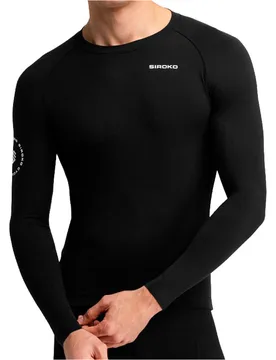 M9 scanuppia black maillot manga larga hombre Negro (L) - Siroko - FashionsVida