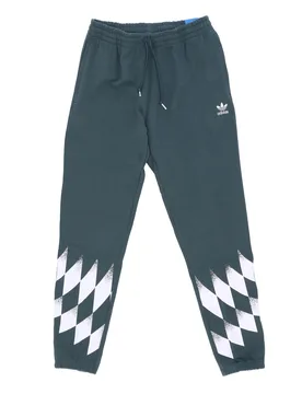 Pantalone Tuta Felpato Uomo Rekive Placed Graphic Sweatpants Mint Green - Adidas - FashionsVida