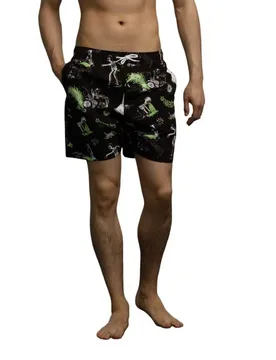 Short De Bain Scene Report Black M - Santa Cruz - FashionsVida