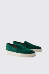 Herren Leder-Slipper Forest Größe 11