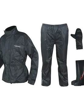 Tuta Antipioggia Divisibile 2 Pezzi Moto A-Pro IDROKIT Nero taglia 2XL - American-pro - FashionsVida