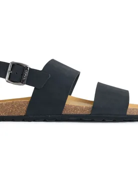 Mens Vegan Papaya Comfort Footbed Sandals - Black - Size Uk 11 - V.gan - FashionsVida