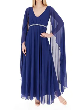 Abito con volants BLU M - Rinascimento - FashionsVida