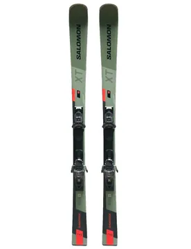 Packs (skis + fix) - Skis de piste - S/Max 8 XT + E M11 Black/Grey en Titane - Taille 163 cm - Vert - Salomon - FashionsVida