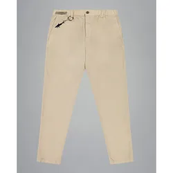 Paul & Shark - Pantalón sport sin pliegues de hombre popelín ultra light