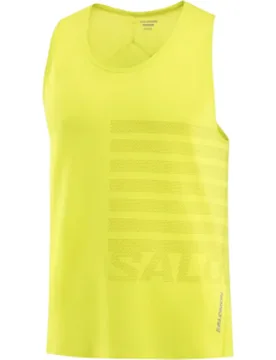 Sense Aero Laufshirt Herren Gelb Gr. L - Salomon - FashionsVida
