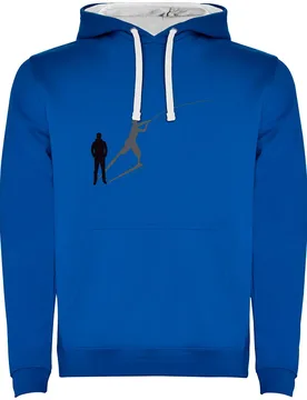Shadow Fish Two-colour Hoodie Royal Blue / White 2XL Men - Kruskis - FashionsVida
