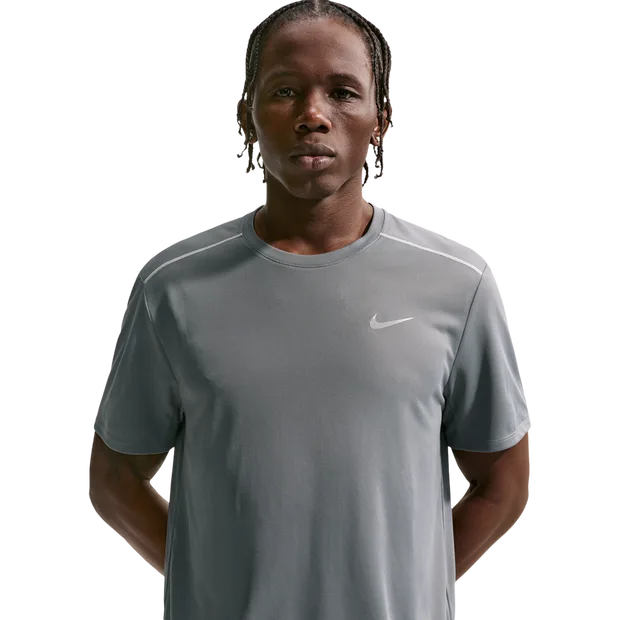 Miler Men T-Shirts - Grey - Size M - Poly Jersey - Grey - Size: Medium - Nike - FashionsVida