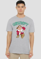 Unisex Snow White & The 7 Dwarfs Father's Day Grumpy Dad T-Shirt, Heather Grey Size: Medium - Grey - Size: M