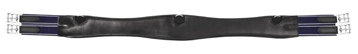 Ledersattelgurt geschweift, lange Form schwarz 125 cm - Passier - FashionsVida