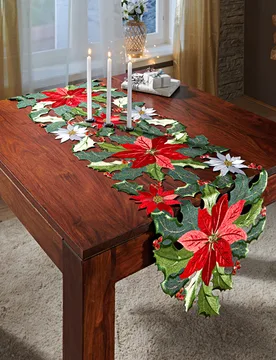 Tischläufer "Weihnachtsstern", 40 x 160 cm - Eldo - FashionsVida