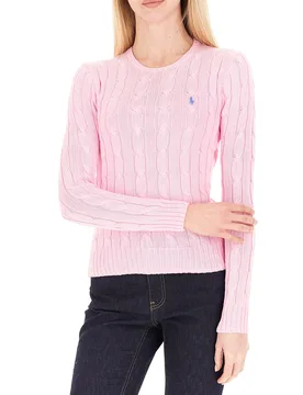 Maglione a trecce POLO ROSA S - Ralph Lauren - FashionsVida