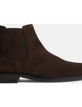 Botines de serraje de hombre en color marrón de - Tommy Hilfiger - FashionsVida