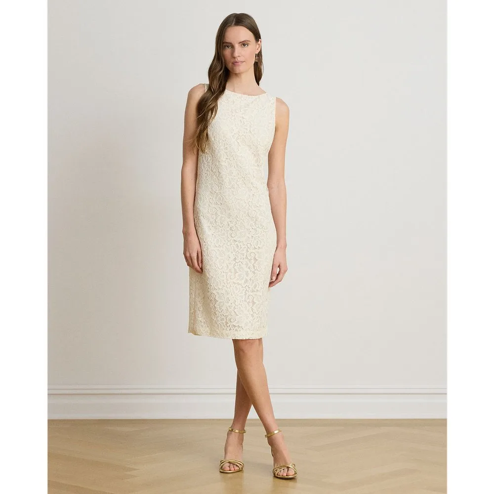 Vestido corto de cóctel sin mangas - Lauren Ralph Lauren - FashionsVida