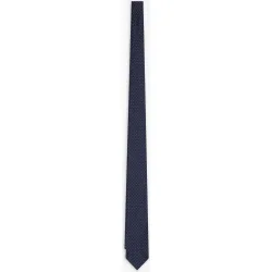 Corbata de seda con estampado de lunares