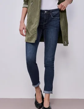 Slim Leg Jeans female Blau - Street One - FashionsVida