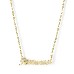 So Just Shop Gold Feminist Necklace