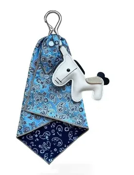 Handmade design textured leather pony jacquard square scarf bag pendant keychain decoration - Aliexpress - FashionsVida