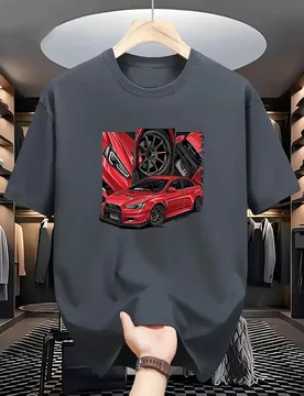 With Racing Car pattern design-100% cotton summer O-neck short sleeve casual printed men's T-shirt - Aliexpress - FashionsVida