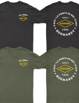 US Army D-DAY La Pointe Du Hoc 1944 Rangers T-Shirt. Summer Cotton O-Neck Short Sleeve Mens T Shirt New S-3XL - Aliexpress - FashionsVida