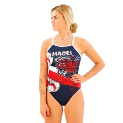 Maori Flag Swimsuit Red / Blue 2XL Women