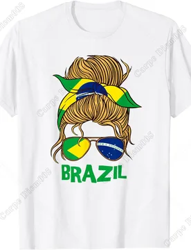 Brazil for Girl Brazilian Flag for Women Brasileira T-Shirt for Men Women Streetwear Shirts All Seasons Cotton - Aliexpress - FashionsVida