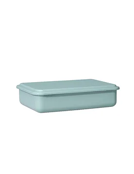 Contenitore per alimenti con coperchio 23x15x5cm Verde salvia verde chiaro - Riess - FashionsVida
