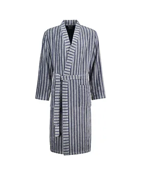 Accappatoio da uomo grigio chiaro 54 - Cawö - FashionsVida