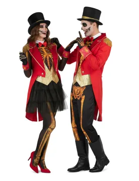 Skelett Paarkostüm Monsieur und Madame Loyal für Erwachsene - BCI - FashionsVida