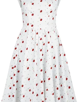 Rockabilly Kleid knielang - Cherry Bloom Dress - S bis XXL - für Damen - Größe S - multicolor - Frauen - female - H&R London - FashionsVida