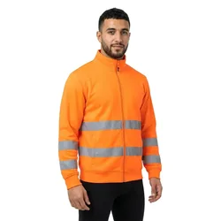 Sweat-shirt à Zip Lyncis Orange Fluo 4XL