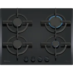 Placa de gas , 60 cm, GasStop, - 3ETG664RB
