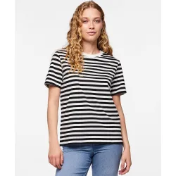 Camiseta de manga corta y cuello redondo de mujer