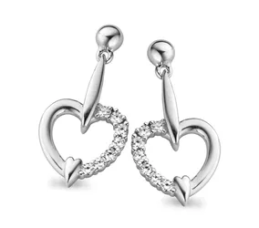Womens 925 Sterling Silver Drop Earrings - Zo-5106 - One Size