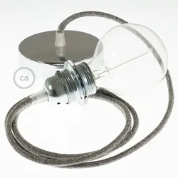 Cables Lampe Suspendue Pendel Pour Abat-jour Rn02 Diy 1 M Grey / Chrome Plated One Size