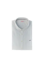 SUN68 Camicia misto lino PANNA XL