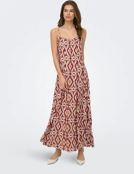 Vestido largo de tirante fino con escote redondo - Only - FashionsVida