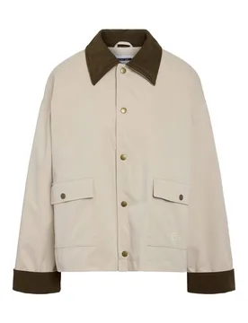 Übergangsjacke - NMNORA CORDUROY COLLAR JACKET NOOS - XS bis XL - für Damen - Größe S - beige - Frauen - female - Noisy may - FashionsVida