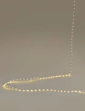 M Silver Wire Battery String Lights White - M&S - FashionsVida